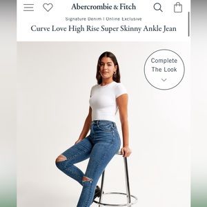 Abercrombie super skinny ankle jeans